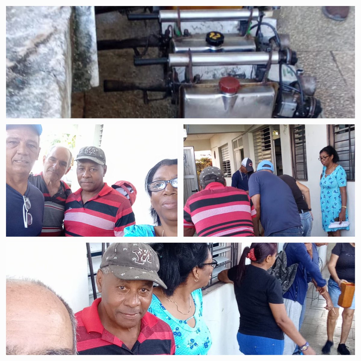 DarvelisCarrac4's tweet image. Hoy estuve como delegada pezquizando en mi circunscripción y apoyando la fumigación también estuvieron otros.  #PoderPopular.#CubaEsSalud #LaHabanaDeTodos #LaHabanaViveEnMí @AsambleaCuba @BoyerosAmpp @IzquierdoAlons1 @YanetHzP25 @VladimyrVe33447