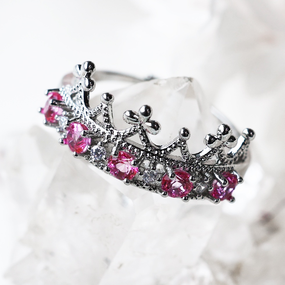 hykrx DROP / pink cloth 額縁ナンバーリングサイン付き 透かし桜リング - Angelic Jewelry