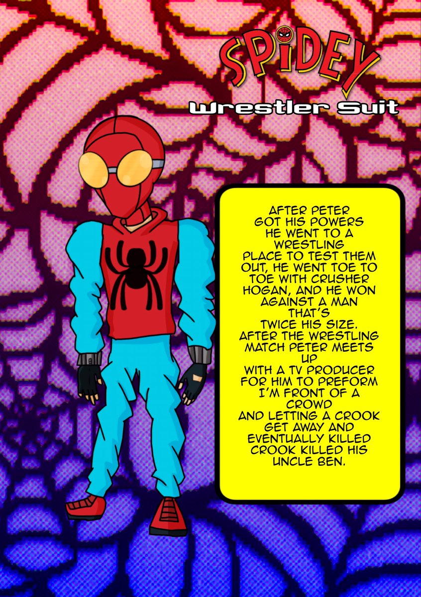 Spidey: wrestling Suit
#Spidey #Spiderman #fanart #digitalart #ibisPaintX