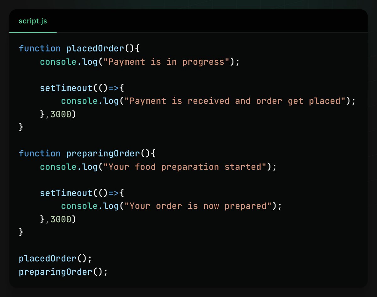 YashSainiCodes's tweet image. 📅 Day 53 – Web Development Journey

Topic Covered:
Callback Hell

Thanks 🙏 to @rohit_negi9 Bhaiya &amp;amp; @adityatandon02 Bhaiya for an amazing course!

#180DaysOfCode #WebDevelopment #CoderArmy