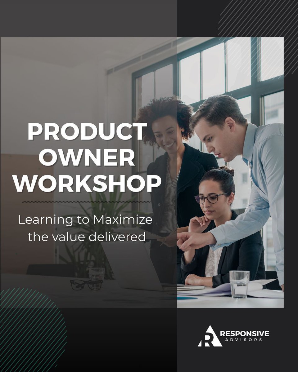 respondtochange's tweet image. A great Product Owner doesn’t just manage a backlog — they maximize value. 
Our workshop gives you the skills, techniques & confidence to guide your #Scrum Team toward outcomes that matter. 
Learn more: buff.ly/Wo28SSp