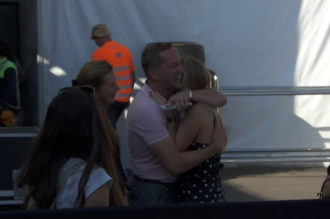 SCUDERIAFEMBOY's tweet photo. aww, during ollies interview with viaplay he noticed his girlfriend was crying because of his P4 https://t.co/A8w6TkWsBY