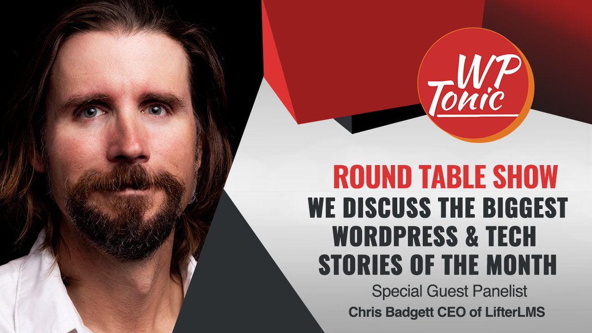 Join us live this Thursday for our monthly roundtable show with special guest Chris Badget, CEO of LifterLMS. We're going to be discussing Matt Mullenweg’s WordCamp Canada 2025 Town Hall, the new ChatGPT Atlas browser, and a number of other great WordPress &amp; tech stories of the
