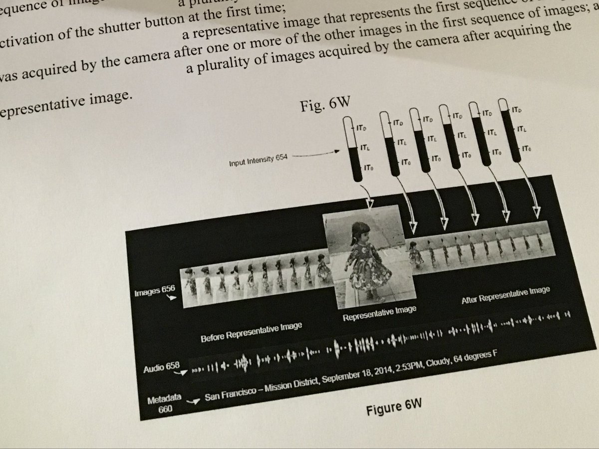 johnnie's tweet image. There are a sophisticated set of enabling technologies, but the feature’s goal was incredibly simple: to capture the vitality of the world around us. The Live Photo patent has a picture of my daughter as a toddler spinning in a dress in front of our house. As with a Live Photo,…