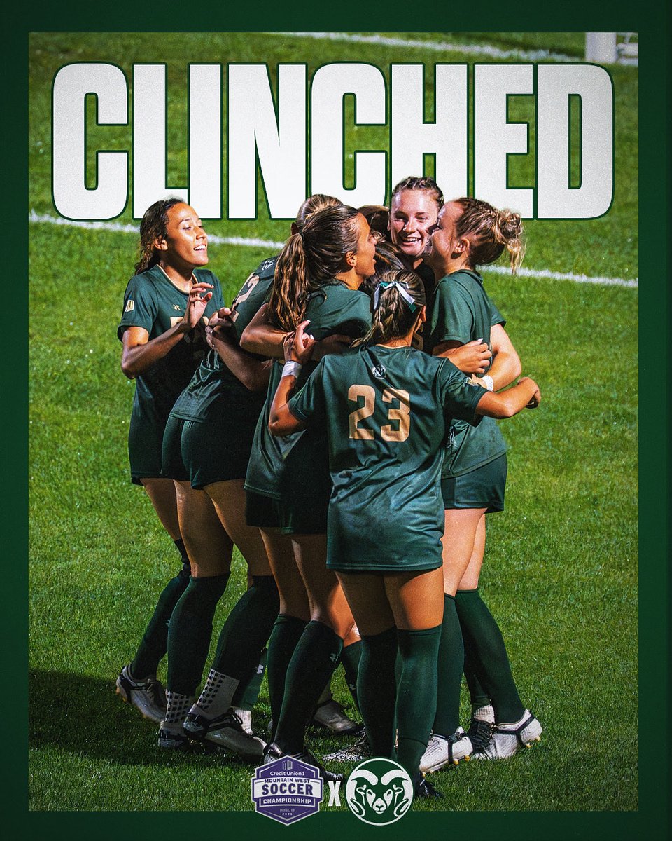 CSUFutbol's tweet photo. 𝙎𝙀𝙀 𝙔𝙊𝙐 𝙄𝙉 𝘽𝙊𝙄𝙎𝙀‼️

The Rams clinched their spot in the Mountain West Championship for the third season in a row!

#Relentless x #Unfinished https://t.co/EoywAmIl0F