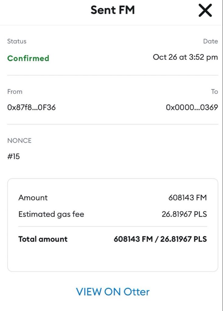 monkeyfingerpls's tweet photo. #FingerMonkey Treasury has triggered 
its weekly💰 &amp; 🔥 adding another 608,143 #FM to the #PulseChain 🔥 address 0x0369 Thanks to our partners over at #DexFi on #BASE weekly fresh capital bridged into #PulseChain to 
💰&amp;🔥 #FM https://t.co/H0EyhILjX7