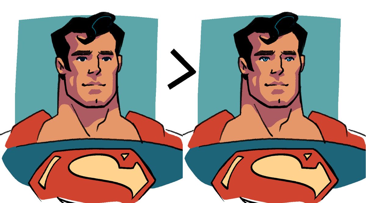 I have a Superman design opinion that has been gnawing at me for a while
(I have a lot of them but this was easiest one to communicate)