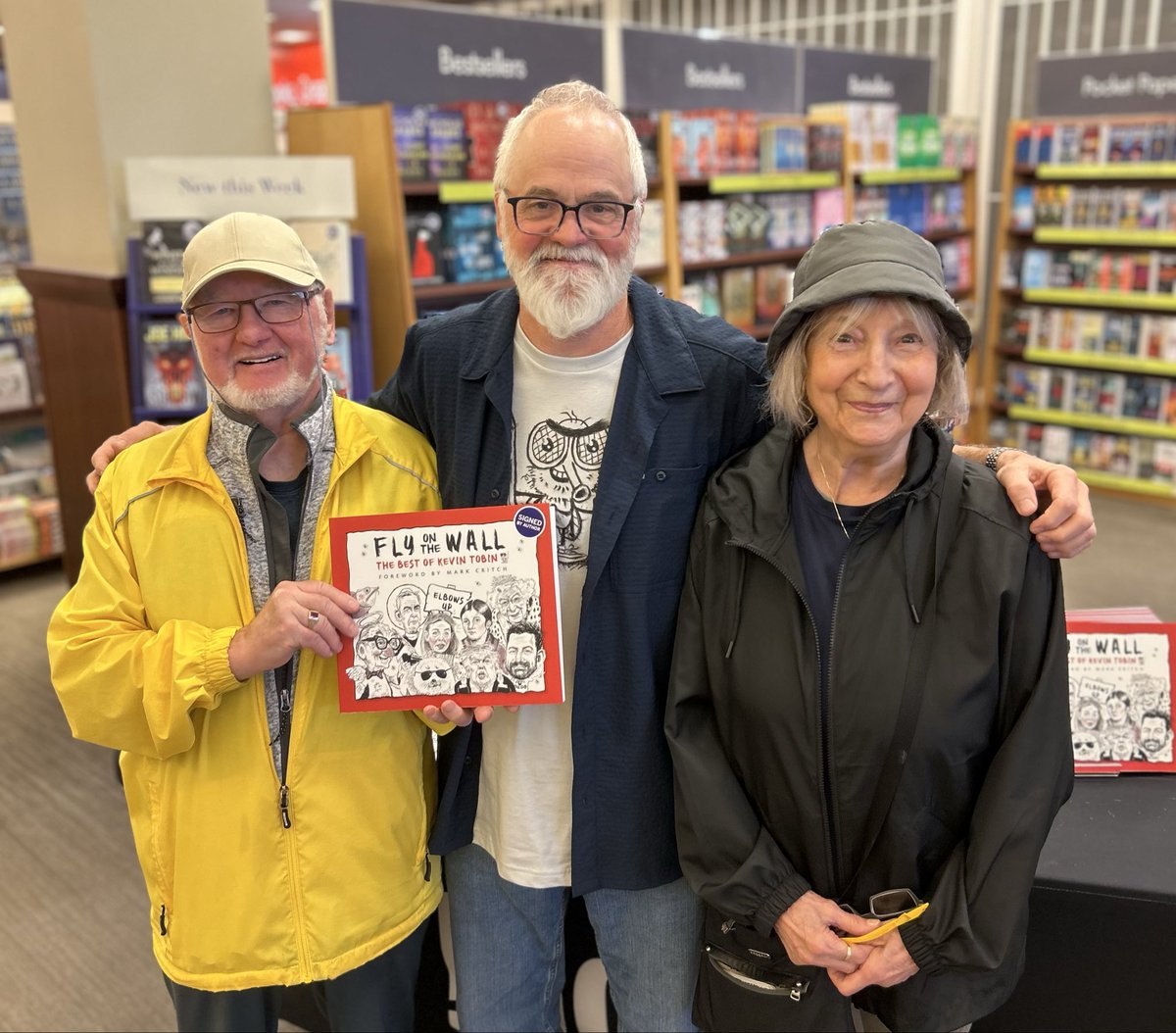 BOOK SIGNING AT CHAPTERS
Thanks to everyone who bought a copy of ‘Fly on the Wall’ Saturday at Chapters Kenmount Rd. It was nice seeing so many friendly faces, especially my ol’ buddy and ex-m5’er Oral Mews, and a few newspaper b’ys from the ‘60’s and ‘70’s. No flies on them!