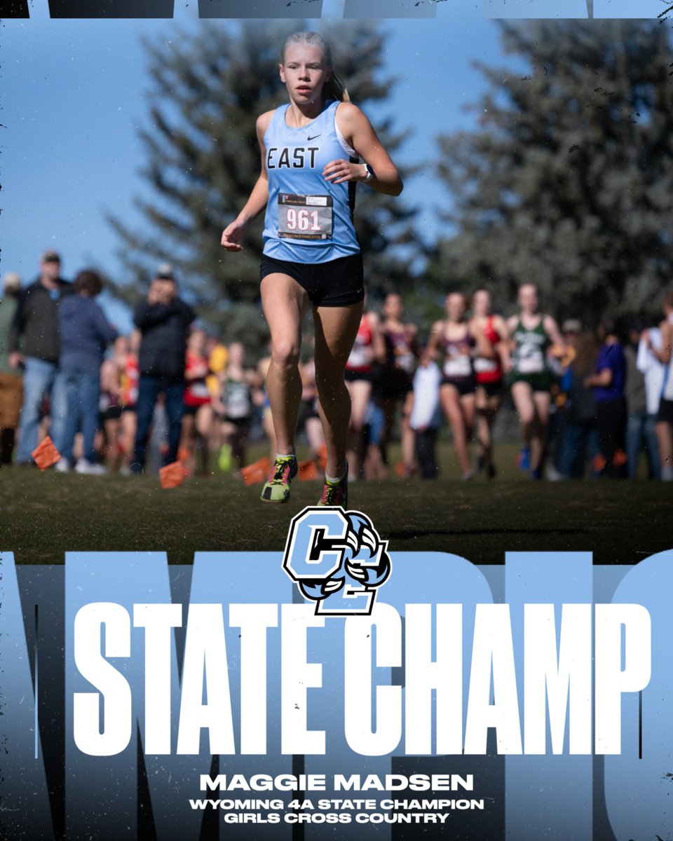 BACK-TO-BACK CHAMP!
Cheyenne East’s Maggie Madsen wins her 2nd straight Wyoming State XC title today in Cheyenne!
So proud of you, Maggie! 🏆🔥 #GoTBirds #StateChamp