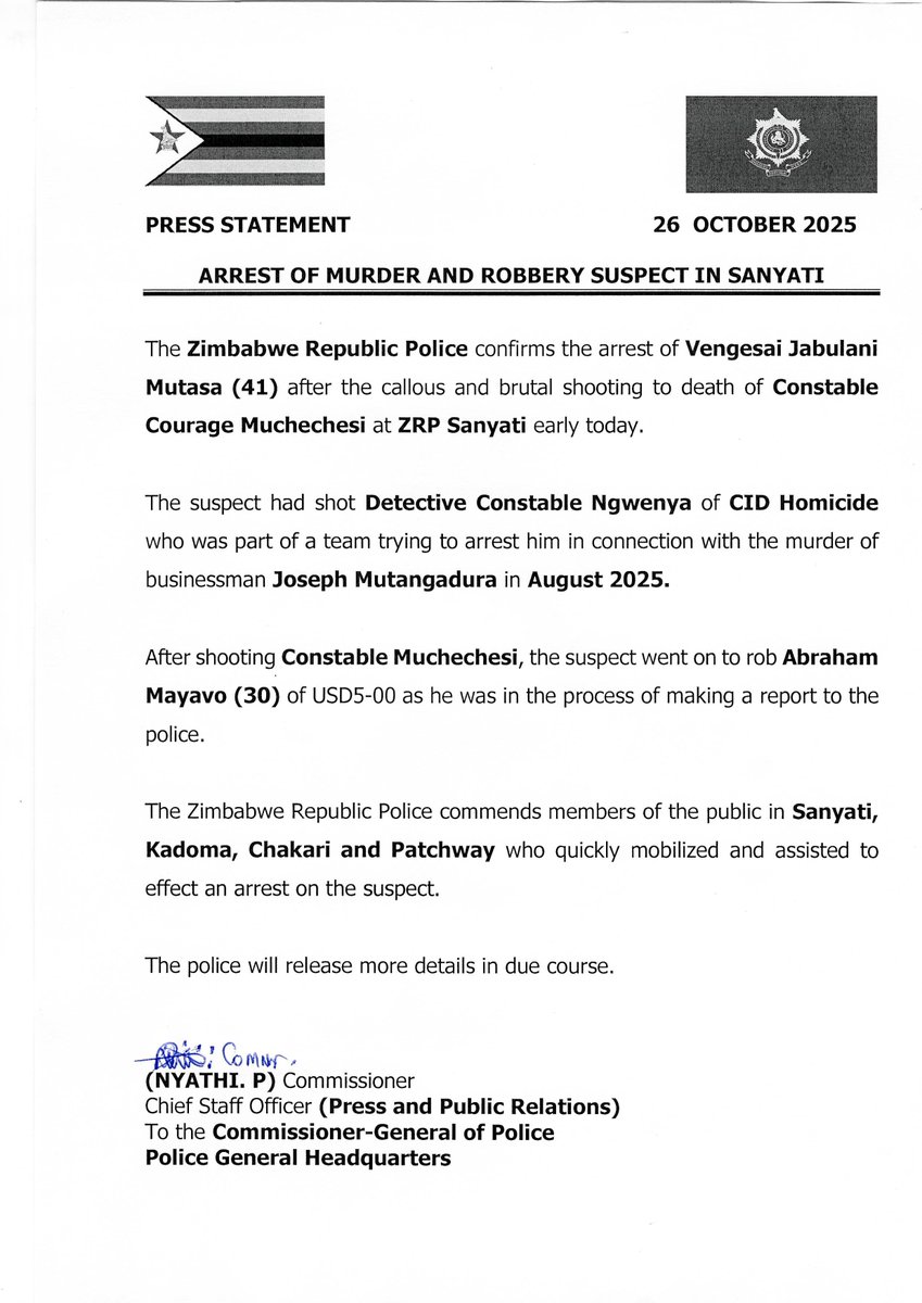Zimbabwe Republic Police tweet media