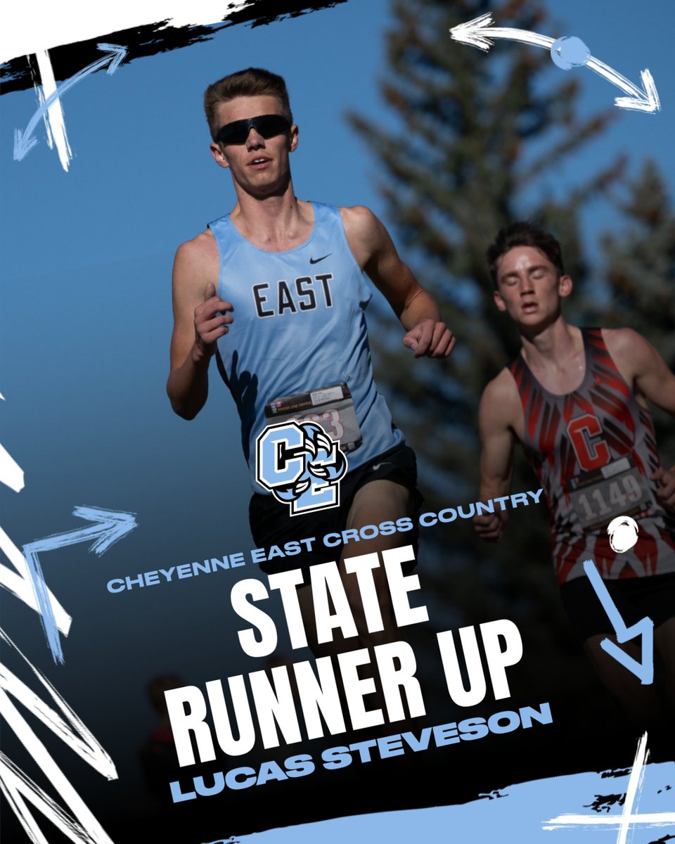 PODIUM FINISH!
Cheyenne East’s Lucas Steveson battled to an incredible 2nd place finish in the 4A Boys division at the 2025 Wyoming State Cross Country Championships! 🥈🔥
Outstanding run, Lucas — Thunderbird Nation is proud of you! #GoTBirds #StateRunnerUp #CrossCountry #Courage