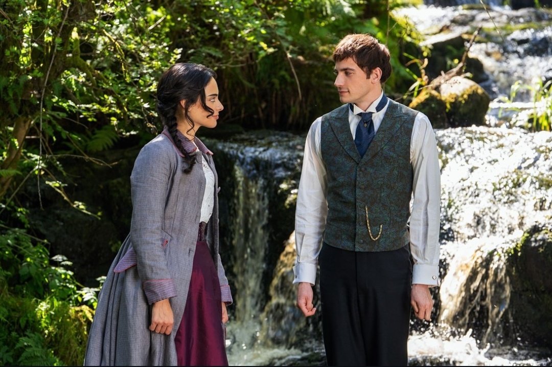 RemmersArchive's tweet photo. Guy Remmers and Aubri Ibrag as Theo and Lizzy in episode 3 of #thebuccaneers season 2, via Jenny Rhodes McLean on instagram https://t.co/Ql2KnjO7fn