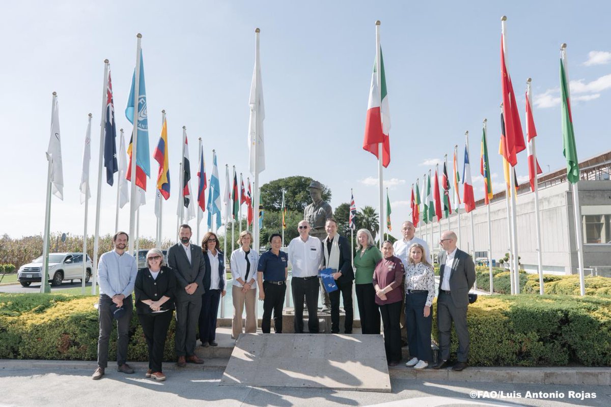 FAODG's tweet photo. During my visit to @CIMMYT, I met with @bramaccimmyt &amp; his team for an inspiring exchange on how #AgInnovation, research &amp; partnerships can accelerate the transformation of agrifood systems. Together, we can build a better future for all. #FAO80 #4Betters https://t.co/nsJgospK9q