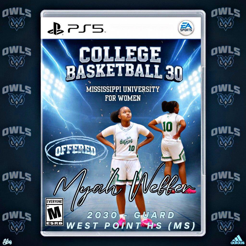 MyahWebber's tweet photo. Blessed and honored to recieve my first offer from Mississippi University for Women. Thanks @GenoGotDaJuice  and @evgeeker for believing in me.
@TheW_WBB @dpthecoach @CoachRuckerTSBO @FlyGirls_Bball @kwebber1978 @WebberDarrell @MacCorleone74 https://t.co/qLi1w863JY