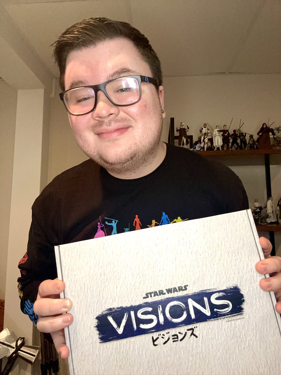 StarlightAndrew's tweet image. What a wonderful surprise to come back from vacation to! Thank you so much to @starwars for the wonderful package! Was stoked for #StarWarsVisions Volume 3 already &amp;amp; now even more so! Gorgeous calligraphy work from @Quiet_Butterfly! This means the absolute world to me!!