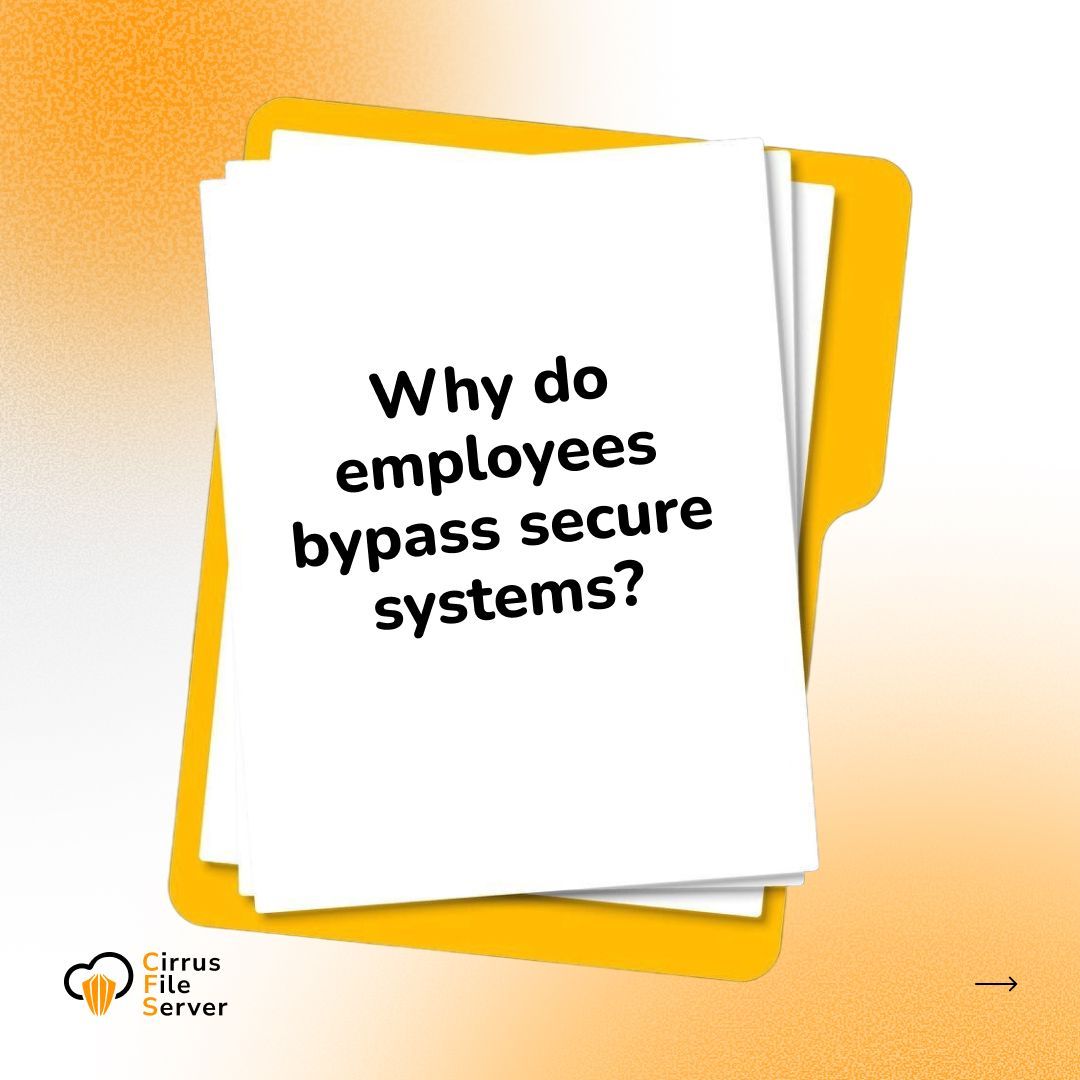 cirrus_server's tweet image. Employees bypass systems when they do not trust them.
Clunky tools push people to risky shortcuts.
Cirrus File Server builds trust with clear, usable, secure workflows.
When teams trust the system, they protect the business.
👉 cirrusfileserver.com
#Trust #FileSecurity