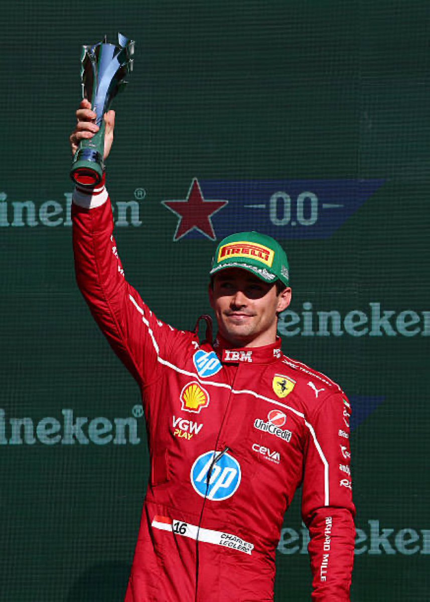 50th podium with Ferrari❤️ Grande Charles