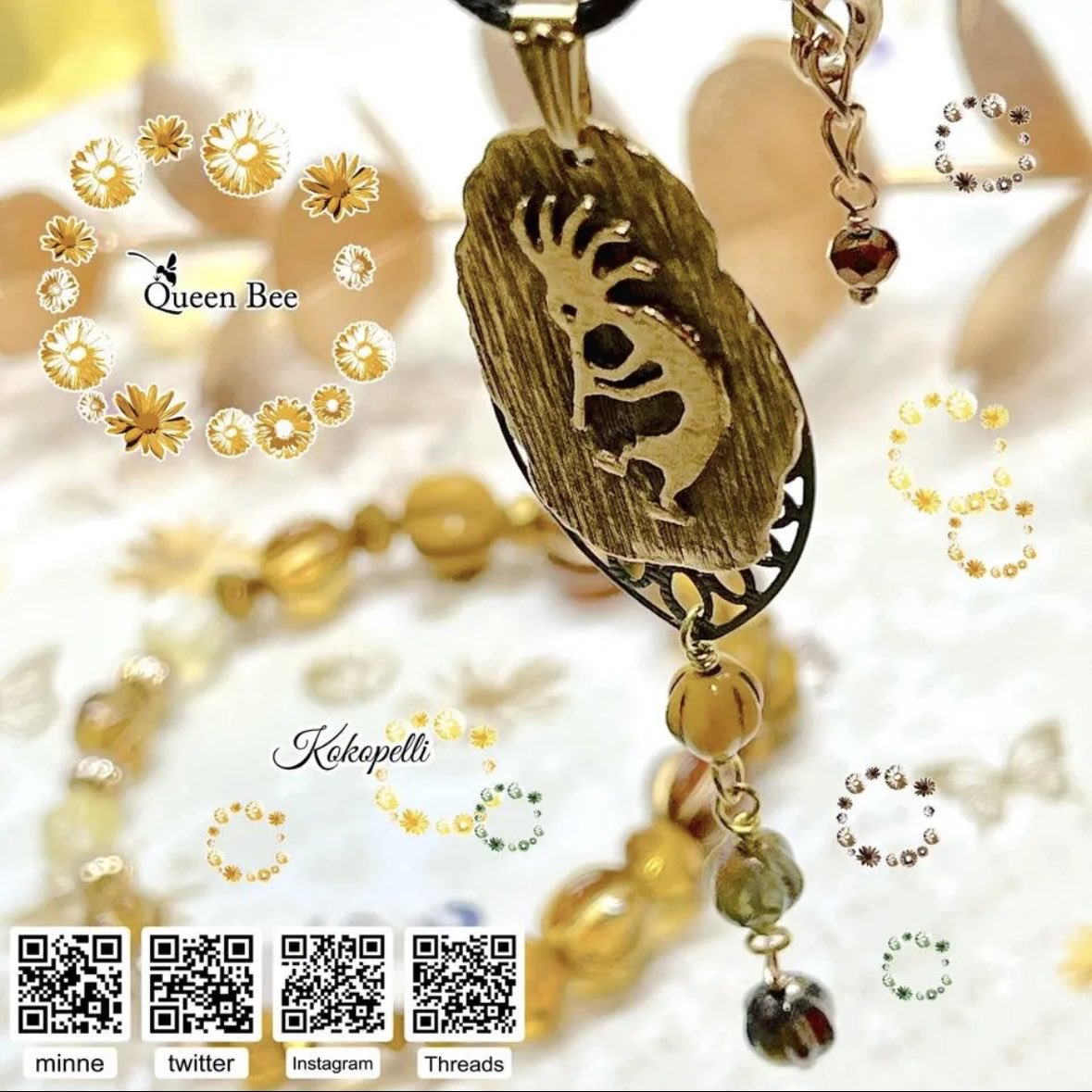 k68253449's tweet image. おはようございます😃
今週もよろしくお願いします🐝
ネックレス【ココペリ】
minne.com/items/36904138
🌟再販しました🌟
ココペリとはネイティブインディアンの伝説にでてくる精霊のひとつで豊穣の神。
世界旅行シリーズです✈️🌎👑
#ココペリ
#ネックレス