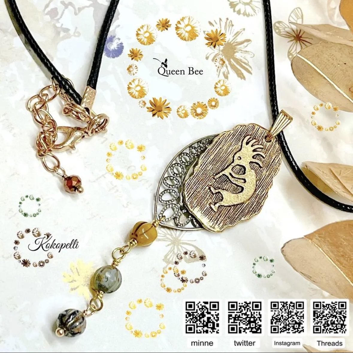 k68253449's tweet image. おはようございます😃
今週もよろしくお願いします🐝
ネックレス【ココペリ】
minne.com/items/36904138
🌟再販しました🌟
ココペリとはネイティブインディアンの伝説にでてくる精霊のひとつで豊穣の神。
世界旅行シリーズです✈️🌎👑
#ココペリ
#ネックレス