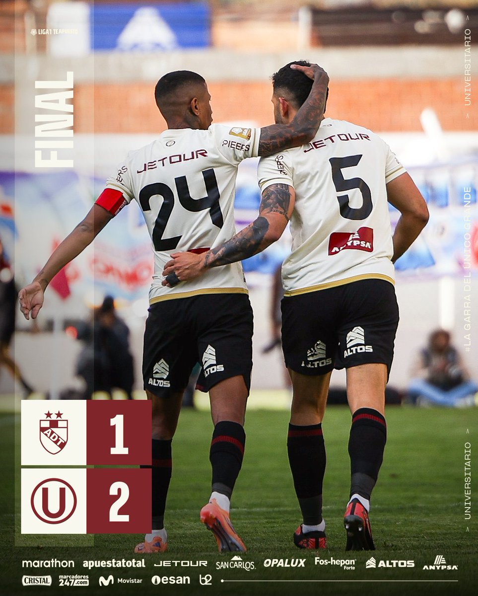 Felicitaciones al club <a href="/Universitario/">Universitario</a> por el tricampeonato. Envidia sana, con directivos hinchas del club, buen trabajo de gestión e inversión. Algunos deberían asistir a esa clase y aprender.