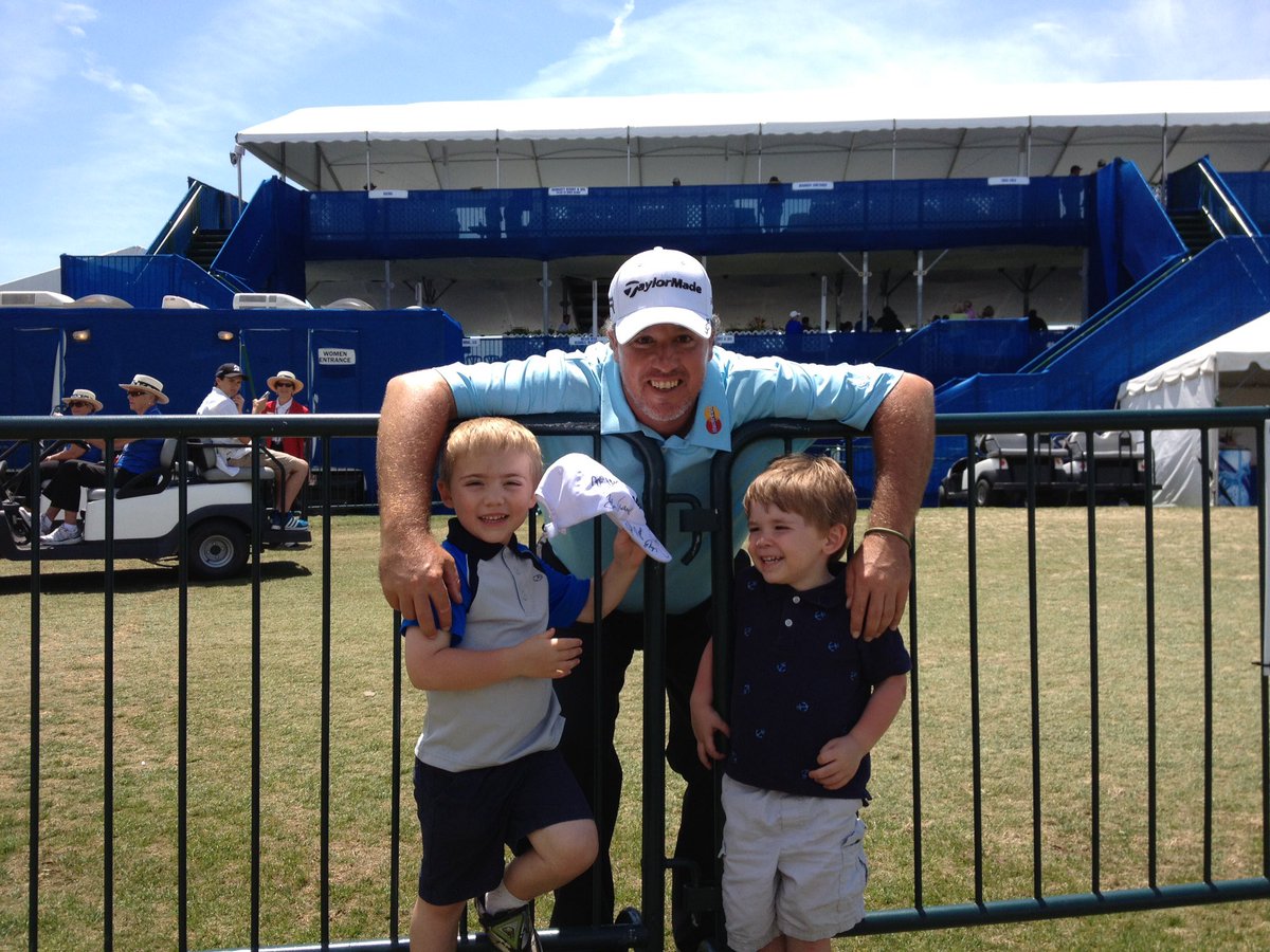 Congrats to <a href="/booweekley/">Boo Weekley</a> for shooting 68 in the final round today and securing his spot in the <a href="/SchwabCupFinale/">Charles Schwab Cup Championship</a> and next year’s <a href="/ChampionsTour/">PGA TOUR Champions</a>.

Here’s Boo with Leo and Wil at the <a href="/RBC_Heritage/">RBC Heritage</a> many years ago (Leo turns 18 in 2 months).