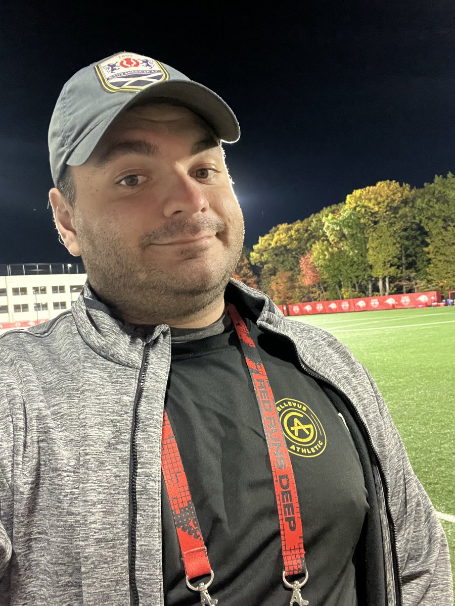 On Friday, I wore a pink Sharktopus FC kit for a pink out breast cancer awareness event.

BUT, I’m not bias.

So tonight I’m wearing my Bellevue Athletic FC kit (circa 2022) to the MLS Next Pro Eastern Conference Semifinal between New York Red Bulls II &amp; Chicago Fire FC II.