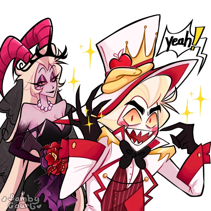 YEAH! #HazbinHotel #HazbinHotelFanart #HazbinHotelLilith #HazbinHotelLucifer #Lucilith