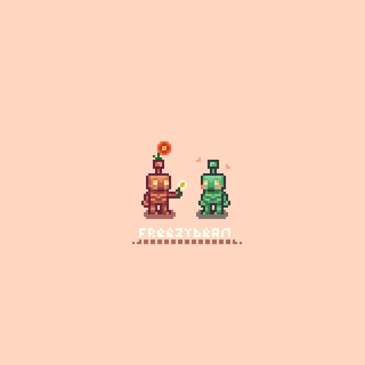 Freezy_Bean's tweet image. My favorite little #rocky guys ⸜(｡˃ ᵕ ˂ )⸝
#pixel_dailies #pixelart #pixelartist #ドット絵 #aseprite