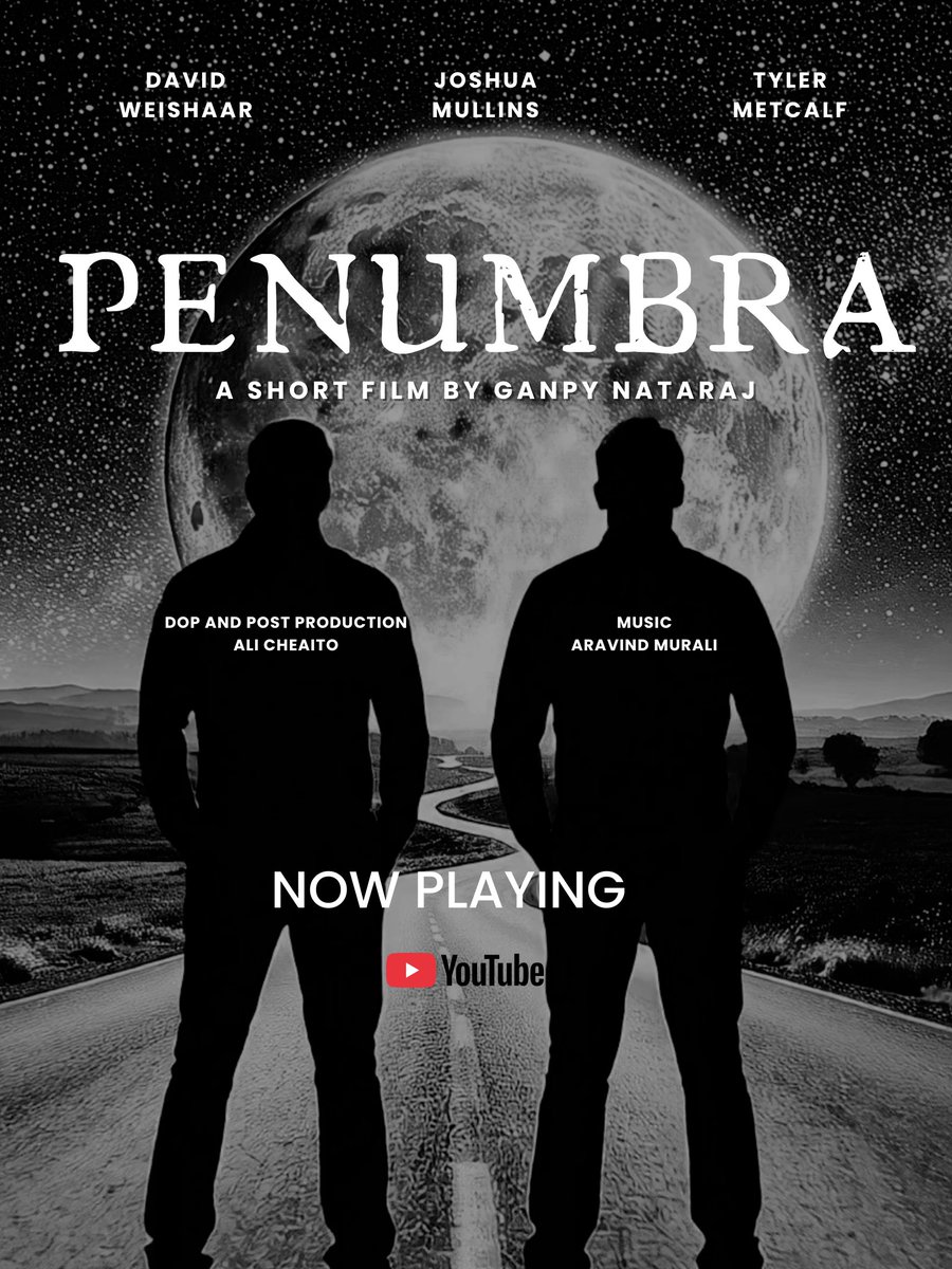 ganpy's tweet image. A year ago today, I announced my first short film.
What followed was a long journey. Edits, screenings, festival journey, rejections, accolades..and lots of waiting. 
Today, Penumbra finally leaves my hands and becomes yours.
🎬 Watch soon. 
#ShortFilm #IndieFilm #Penumbra