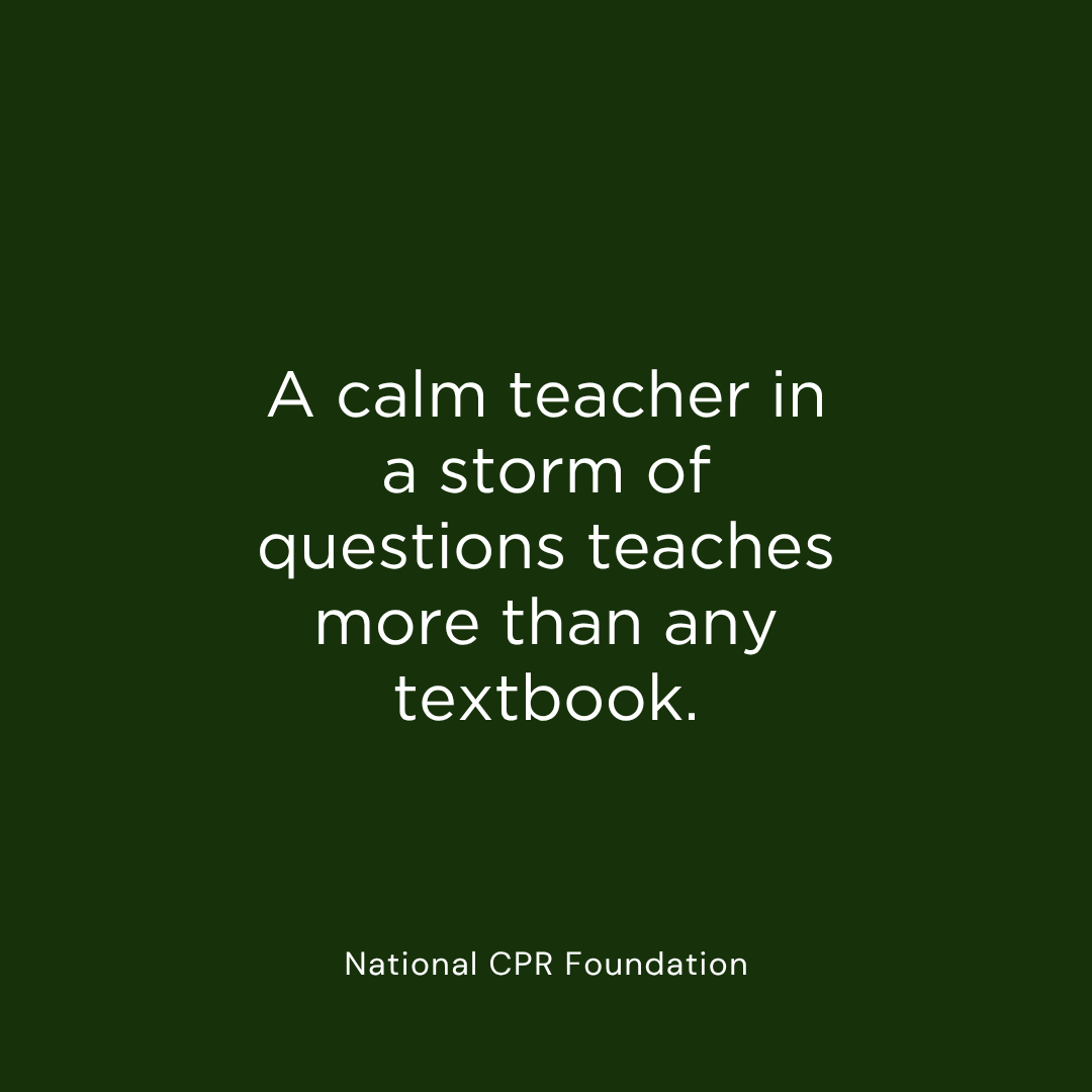 Calm teachers create strong students!

#TeachersOfInstagram #EducationInspiration #CoachLife #SchoolNurse #EducatorsMatter #TeachingStrength #InspiringMinds