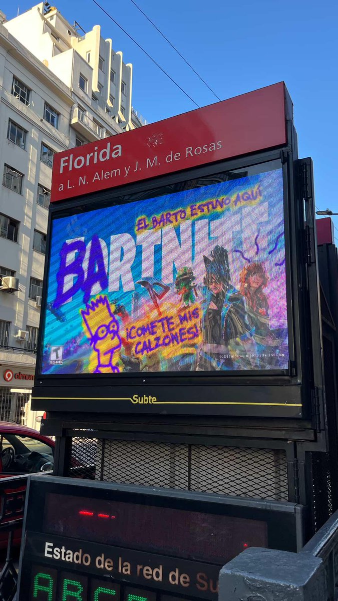 Jorge_Most's tweet photo. Nuevo teaser de Fortnite x Los Simpsons, ubicado en Argentina.

• Gracias a valenmoriconi15 por mandarme la imagen vía instagram. https://t.co/1xeEyoKSnu