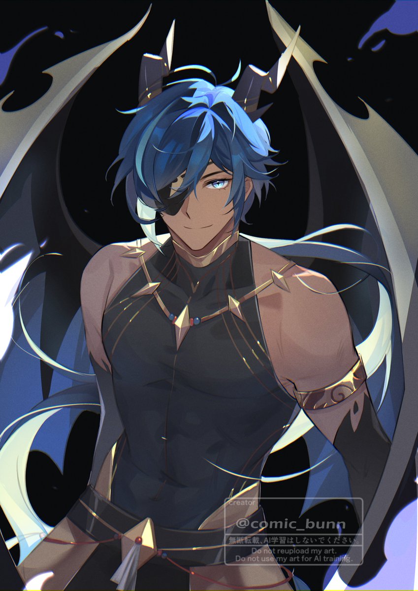 Not for Halloween, just want to see what Kaeya looks like in dragon form~ hehe(≧∀≦)ゞ