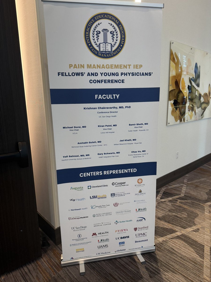 krishmdphd's tweet image. Wrapped up another outstanding IEP pain fellows course.  Multidisciplinary faculty that drove an incredible message to incoming fellows…future is bright for our specialty.  Focus on the patient and doing the right thing.  

#painmanagement #fellowship #payitforward #patientfirst