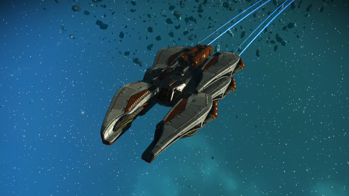 #OurNMSuniverse

Mi nueva nave tematica de Star Wars.
Como me encanta que el NMS ahora nos permita crear naves inspiradas en nuestras franquicias espaciales favoritas.