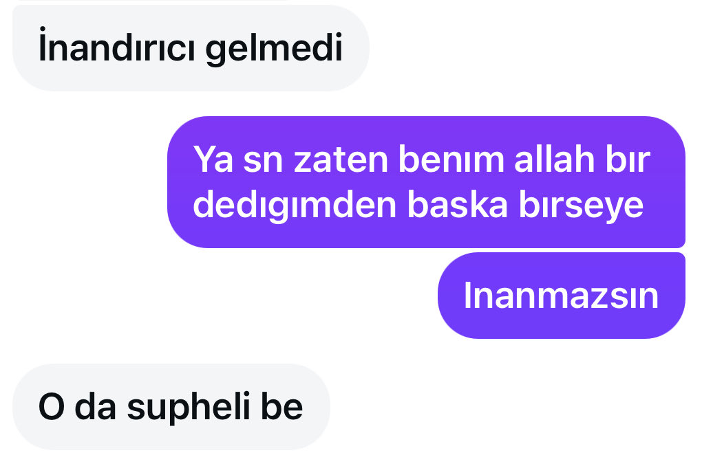 Bısey yapmadım aslında