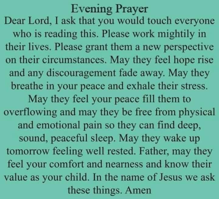 Evening prayer 🙏✝️✨