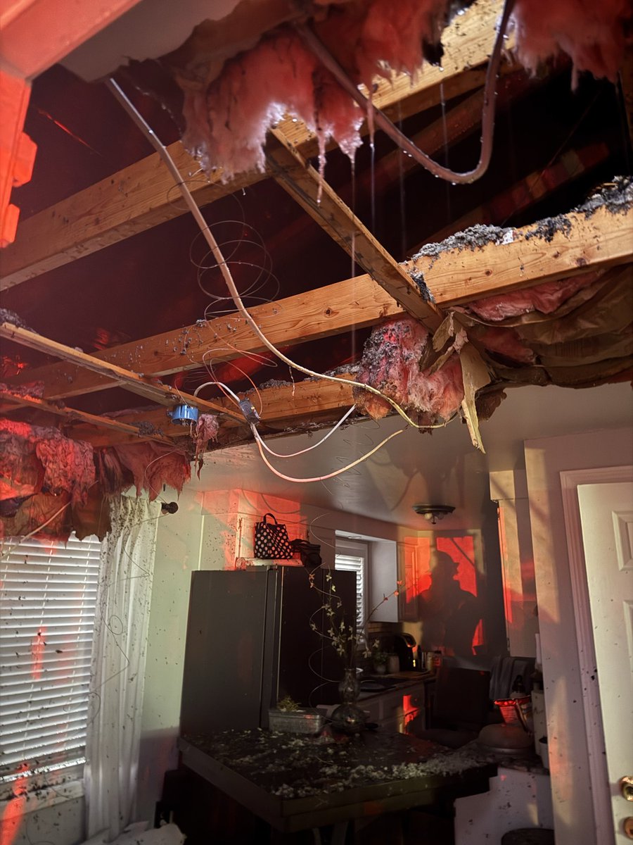 At aprox 1738 hrs. SFD responded to 34 Pemaquid st for a reported structure fire first arriving crews located a fire in the ceiling of the living room that extended into the attic space. There are no reported injuries source of the ignition is under investigation