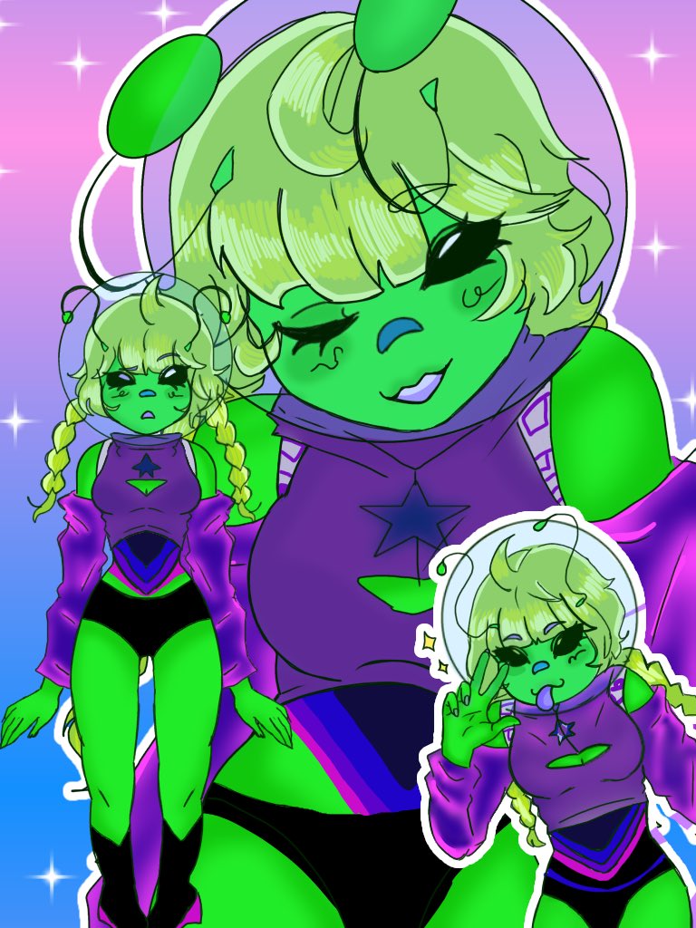 Old art of zip, my avatar of roblox yay!! Shes is a idol >3< #alien #roblox