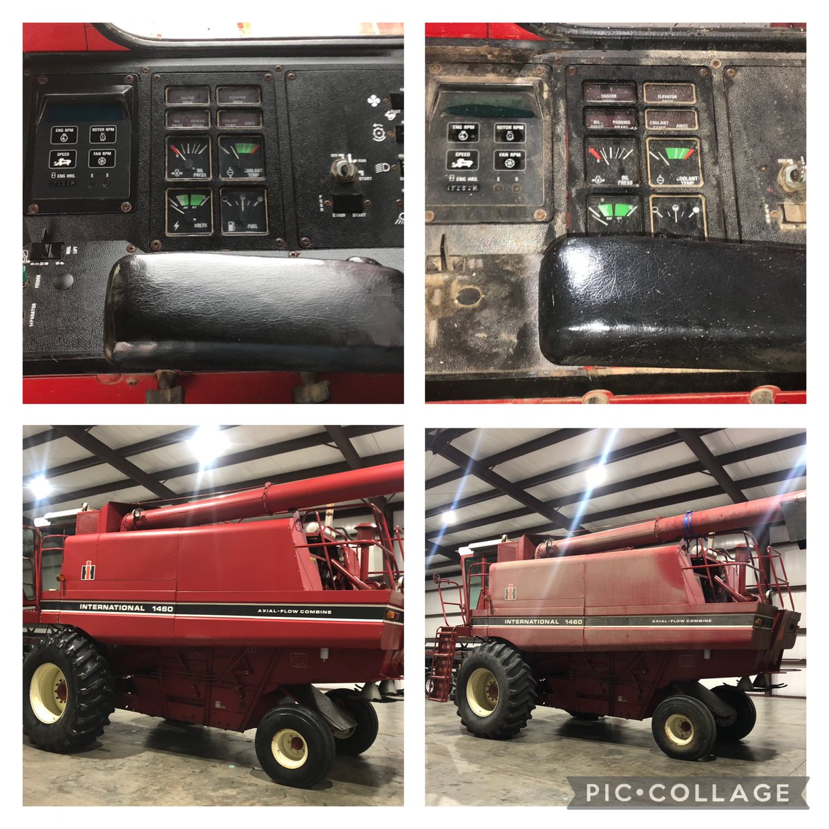 EMoore52's tweet image. Doing a little cleanup on the latest “if I had to farm with crap like that, I’d quit” piece of equipment I added to the operation. 1984 model. Makes a fella wonder if today’s machines will still be functioning in 41 years. #oldschool #redpower