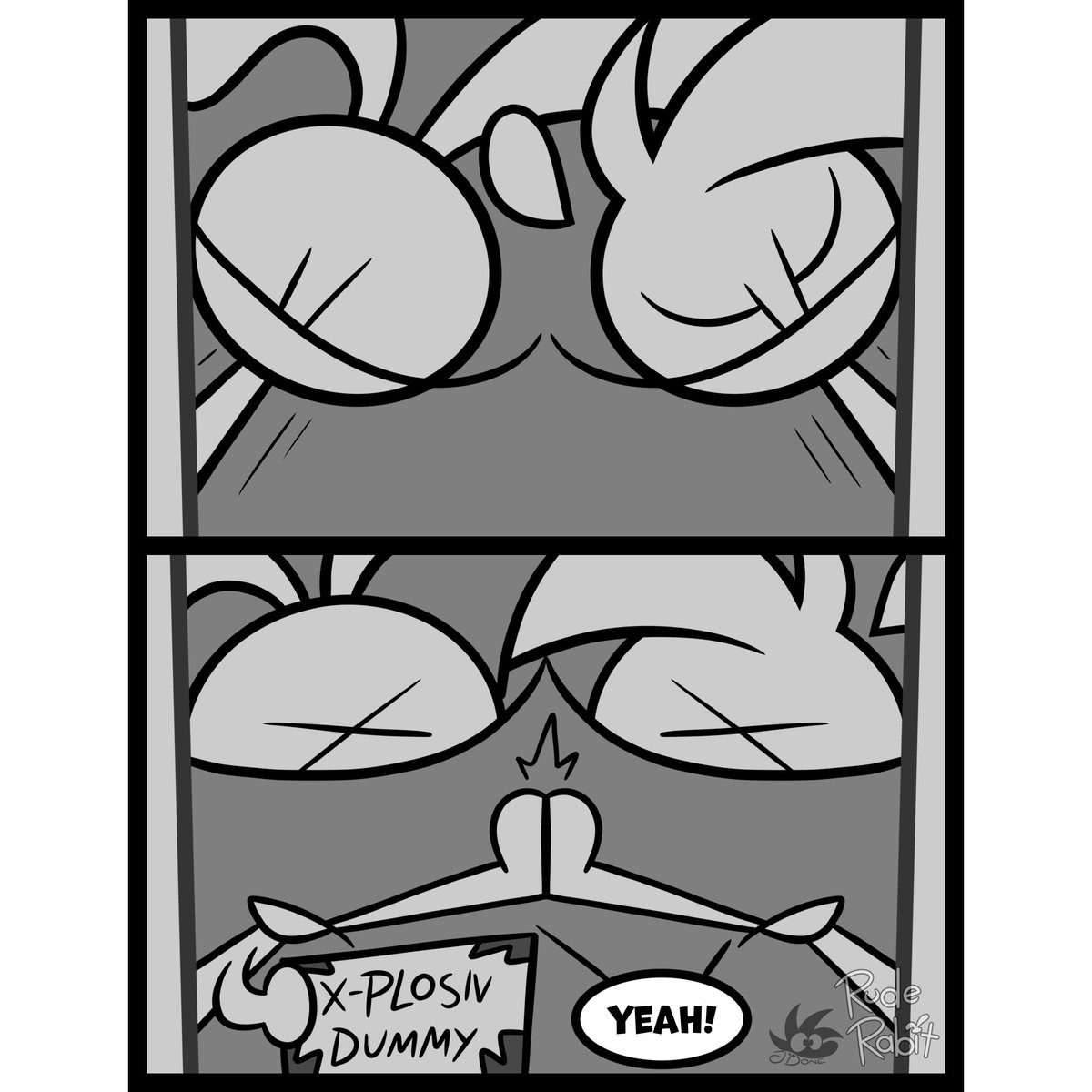 Rude_Rabit's tweet photo. Trick or Retreat 2/2

#RudeRabit #comic #Halloween #prank https://t.co/WD8fZ28C86
