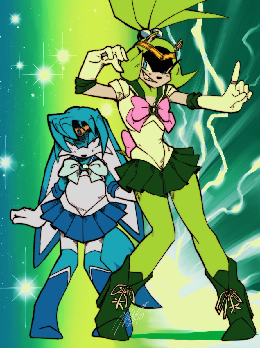 Sailor Jupiter and Neptune are here, definitely to fight the evil, i guess? 
I wonder what they will do with their super cool powers.