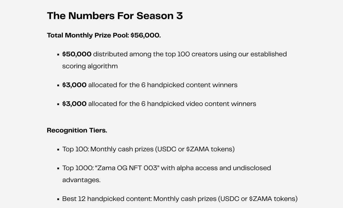 Mdripon3465's tweet photo. If you needed a reason to join the
@zama
creator program here it is. 
 The Zama OG NFT claim portal is officially live.
  Only 3,500 NFTs in total Backed by $130M+ in funding Top 1,000 Zama creators will be eligible to claim theirs by month’s end  Claim isn’t open yet. https://t.co/NAPV5u4we6