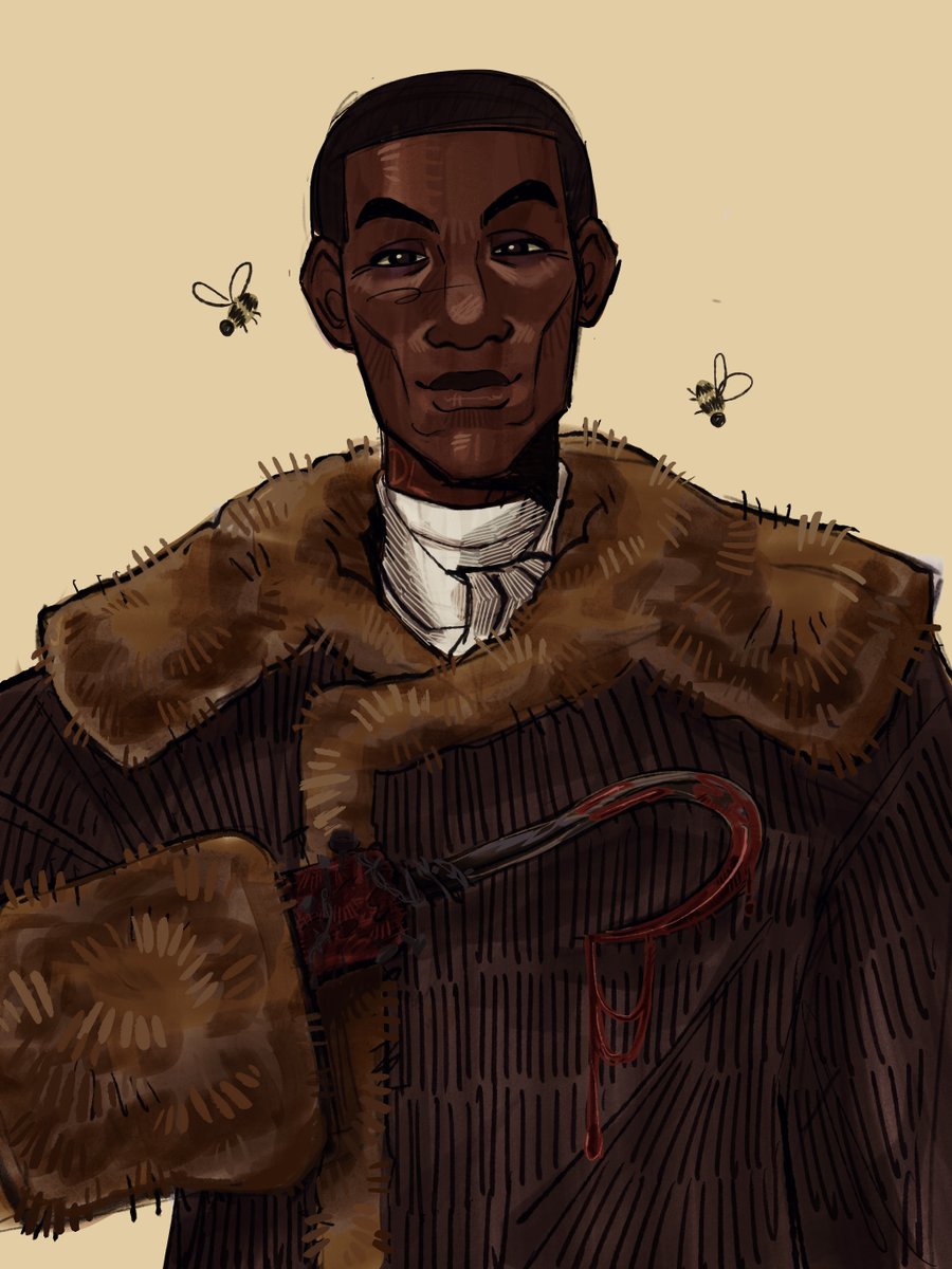 DirectorLyric's tweet image. I orginally wasnt gonen post this Candyman warmuo here cause its just that but I really liked how I rendered him 🫶