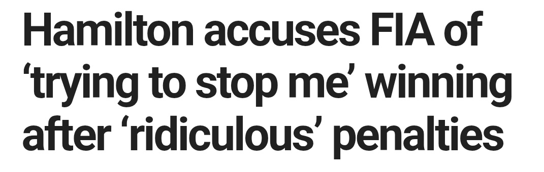 How many times this guy is gonna get screwed by the governing body ? 
The boy is getting a worse treatment than Senna