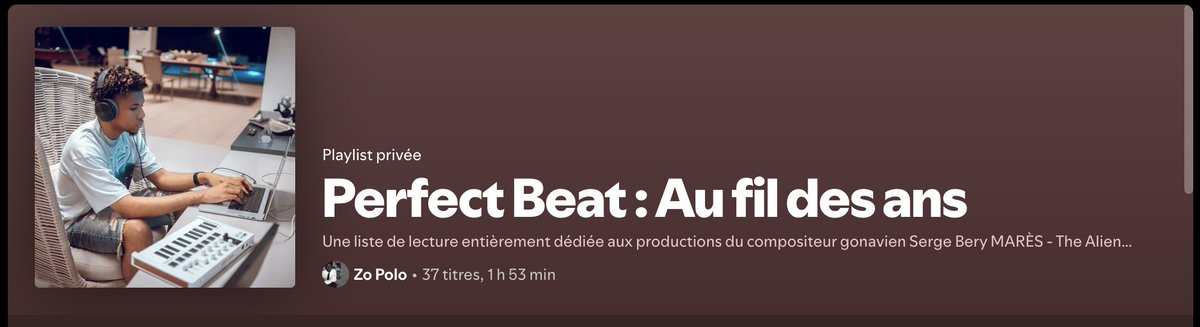 zopoloofficiel's tweet image. I'm cooking that one for y'all.
A special @PerfectBeat08's PLAYLIST... 🔥🔥🔥