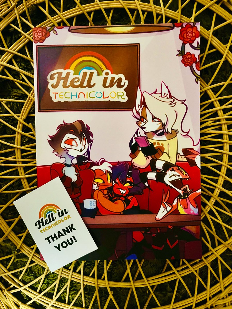 My magazine just arrived!!! ✨
Eeeekk I’m so happy 🥰🥰🥰
Thank you so much to <a href="/HITZine/">Hell in Technicolor Zine</a>  and to everybody who work on this project🥹💖💖💖💖  it came out amazing