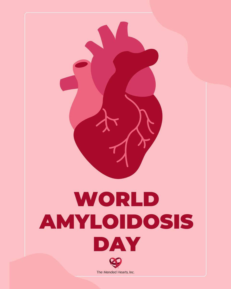 MLH_CHD's tweet photo. 📢It's World Amyloidosis Day

Cardiac amyloidosis is an often overlooked and misdiagnosed condition🫀

 🗣️Awareness is the first step toward change so we can identify and manage amyloidosis sooner. 

You are not alone on this journey. Learn more⬇️
https://t.co/vCfM5fqnnd https://t.co/RoFwhgy9PD