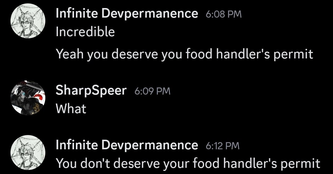 CosmicCheifess's tweet photo. ((Reminder. I have a food safety handlers license and license to own and operate a restaurant within kansas.)) https://t.co/Td6T5pIF0i
