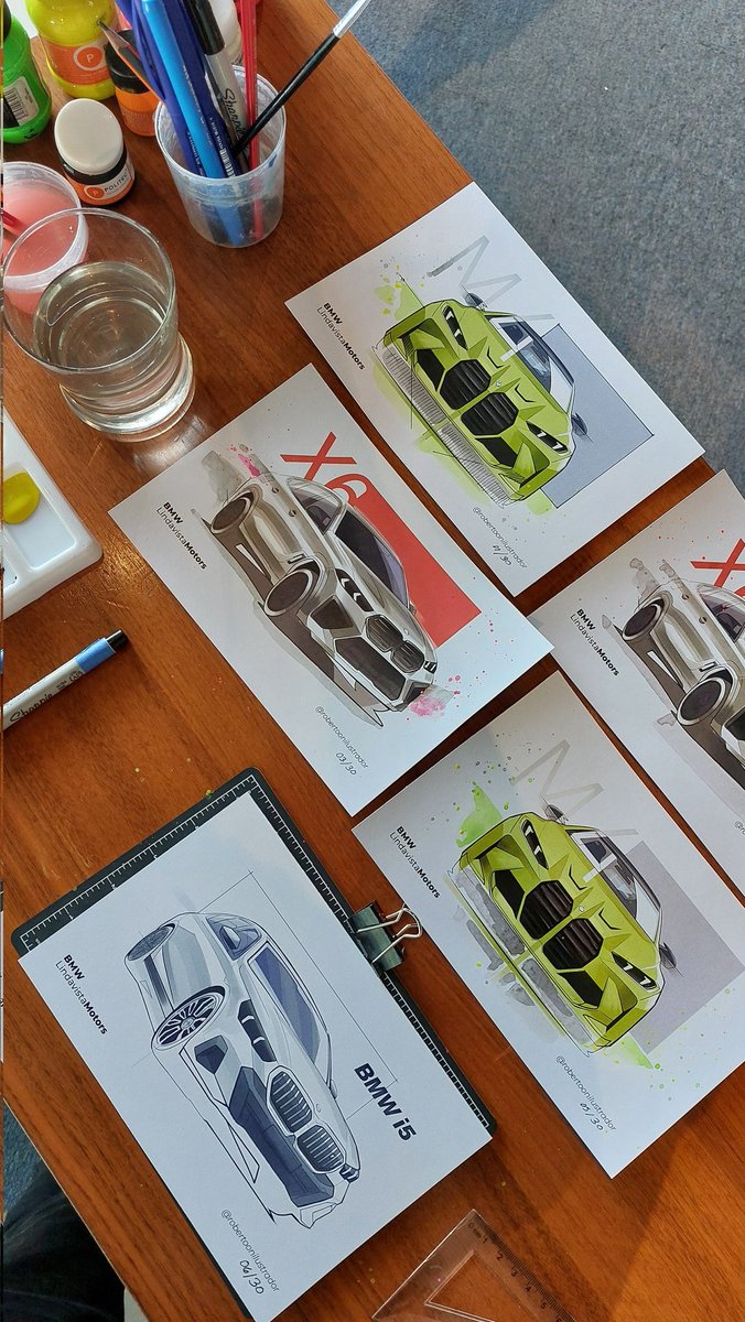 - Destinados a encontrarnos- 
En este mismo evento tuvimos una actividad de arte en vivo,  en donde cada invitado se llevó a casa una replica personalizada de su vehículo #BMW favorito.
#buendomingo #autos #acuarela