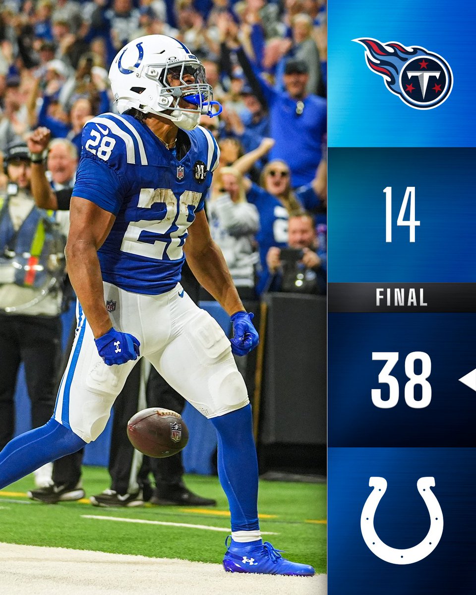 FINAL: Jonathan Taylor scores three more times to boost the <a href="/Colts/">Indianapolis Colts</a> to 7-1!